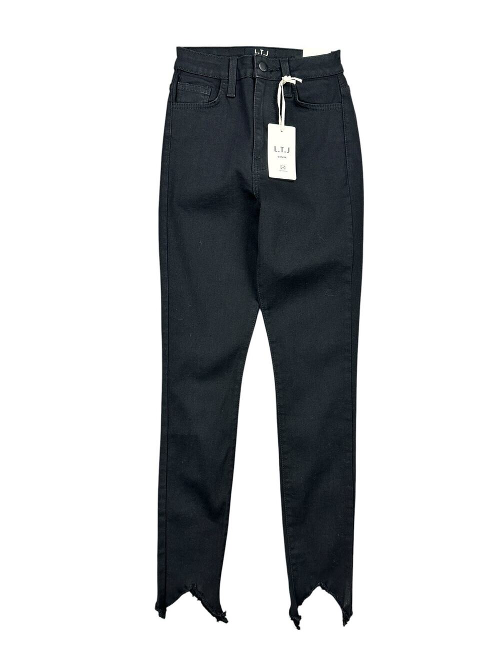 L.T.J. Letters to Juliet Amore High Waist Stretch Skinny Jeans Black — Size 24